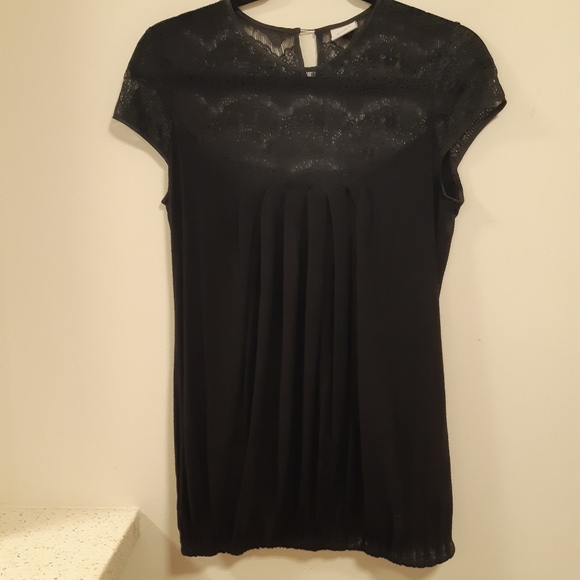 Lace Detail super soft Blousy Tee - Picture 4 of 4